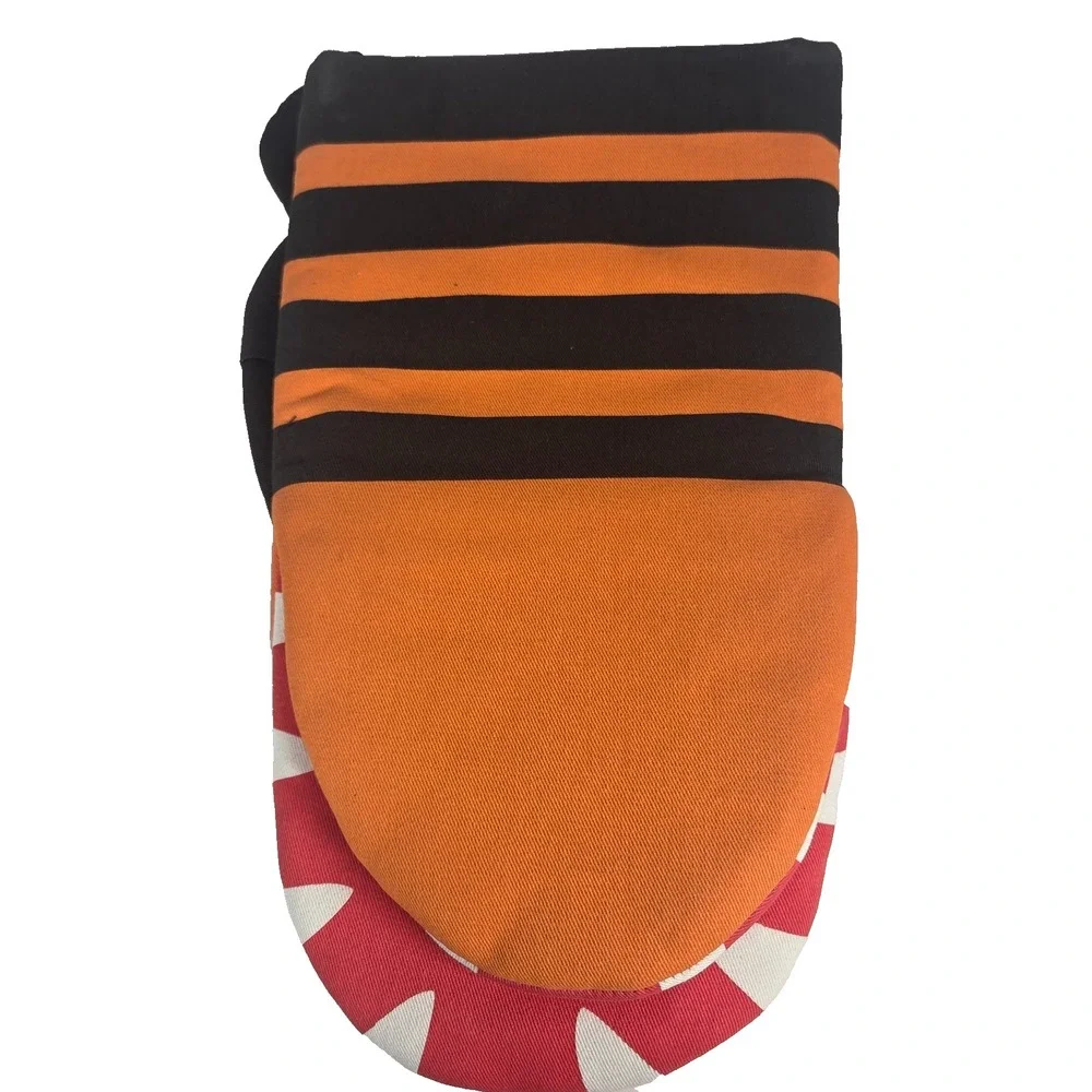 Disney Oven Mitt Pot Holder Set Adults OS Orange Nightmare Before Christmas New